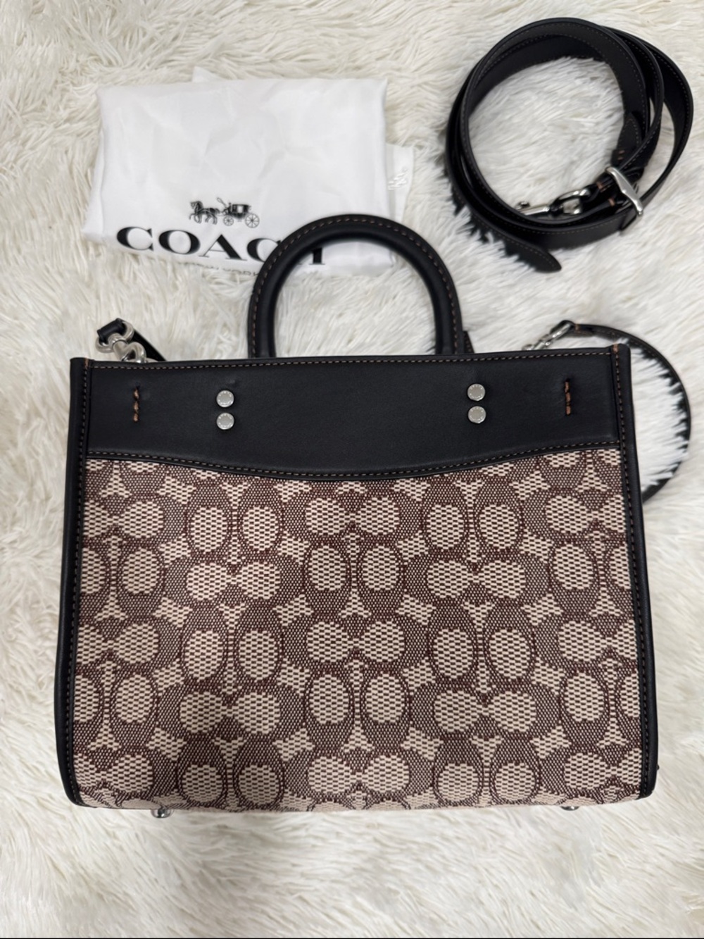 Coach Brown Signature Rogue 25 - Picture 4 of 9